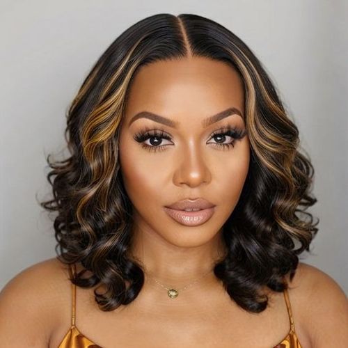 Loose Wave Blonde Mix FRONTAL HD Lace Glueless T Part Short Wig 12 inches Item | Buy Loose Wave Blonde Mix FRONTAL HD Lace Glueless T Part Short Wig 12 inches | SPOP Enterprise Global